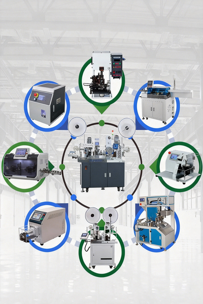 Mesin Pemotong dan Pelucutan Kawat Sarung Automatik Sepenuhnya