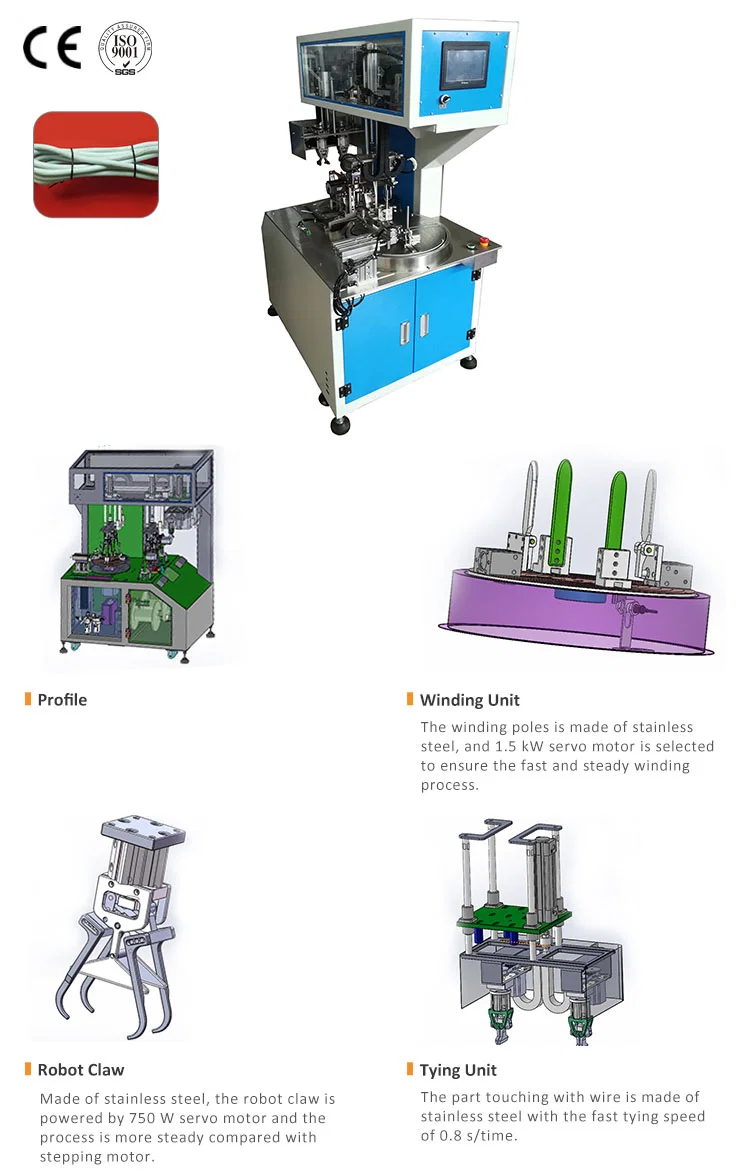 Mesin Coiling wayar, Mesin Coiling Dawai Automatik, Mesin Pengikat Penggulungan Wayar Automatik