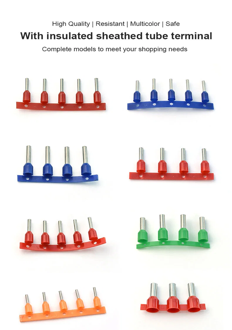 Terminal lelaki dan wanita sarung terlindung Nilon tembaga Terminal lengan bendera gulung, Terminal Lengan, Terminal Terlindung