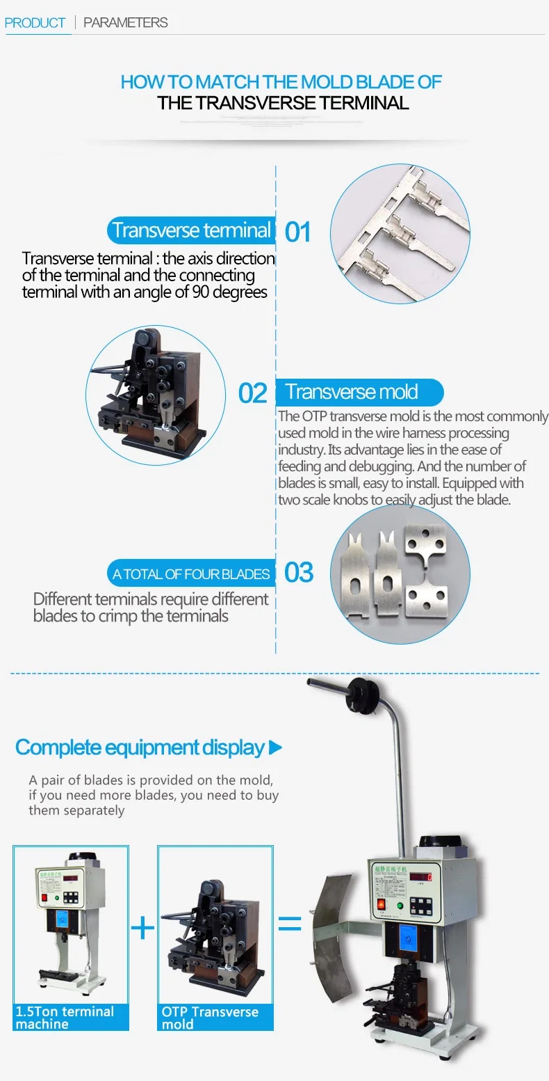Mesin Crimping Terminal, Acuan Akhbar Hidraulik, Bahagian Stamping U Die