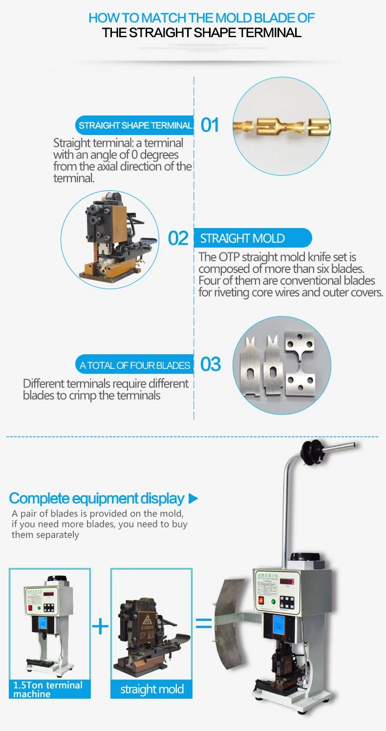 Mesin Crimping Terminal, Acuan Akhbar Hidraulik, Bahagian Stamping U Die