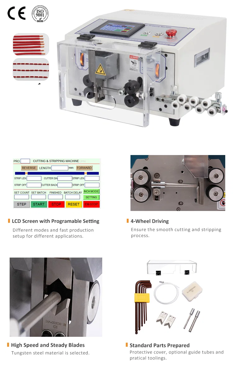 Mesin Pemotong Pelucutan Wayar Kawalan Skrin Sentuh 0.1- 8mm2 WPM-ES Mesin Pelucutan Wayar Automatik, Mesin Pemotong Pelucutan Kabel, Mesin Pelucutan Wayar 