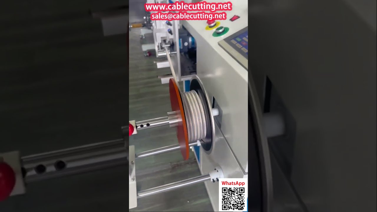 Mesin Penggulung LED Strip & Produk Linear Automatik dengan Penghitung Meter