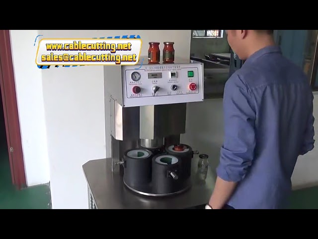Mesin Penutup Botol Kaca Vakum 4 Kepala - Capping & Sealing Automatik