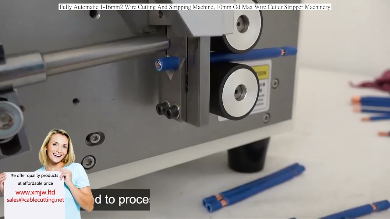 Mesin Potong dan Kupas Wayar Automatik Sepenuhnya 1-16mm², Maks OD 10mm | Alat Industri