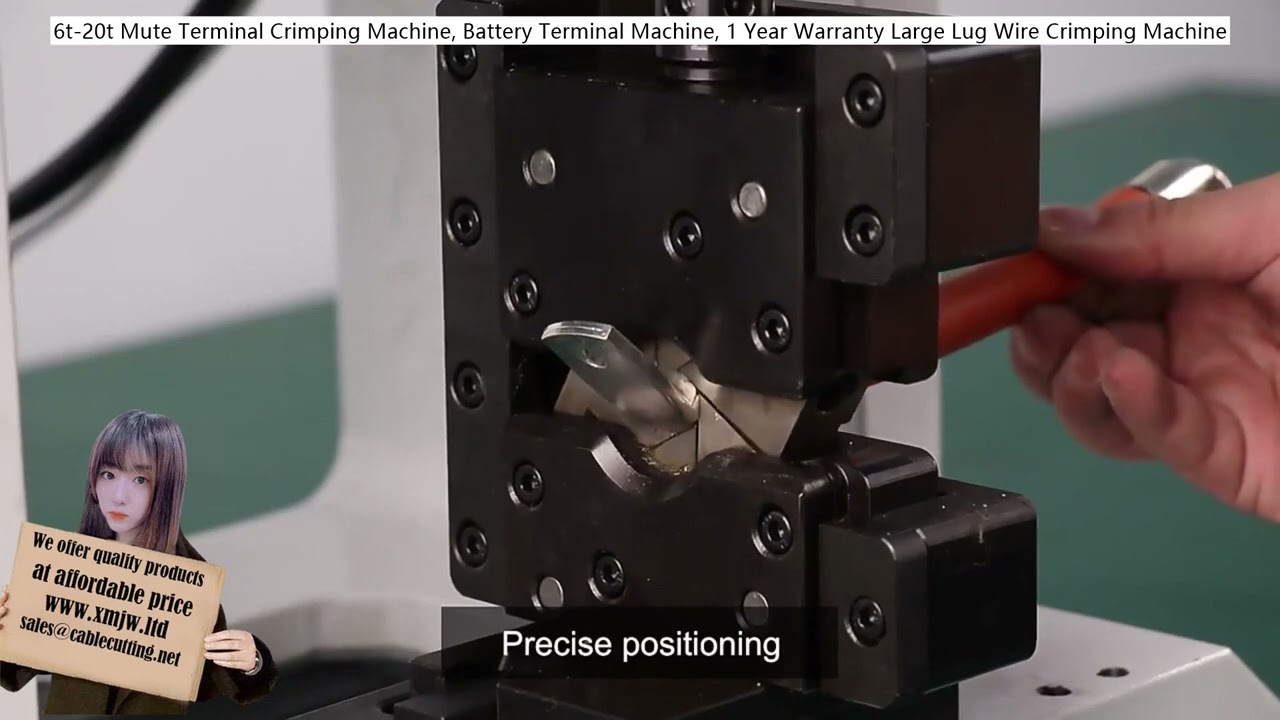 Mesin Crimping Terminal Sunyi 6t 20t untuk Terminal Bateri & Wayar Besar, Waranti 1 Tahun