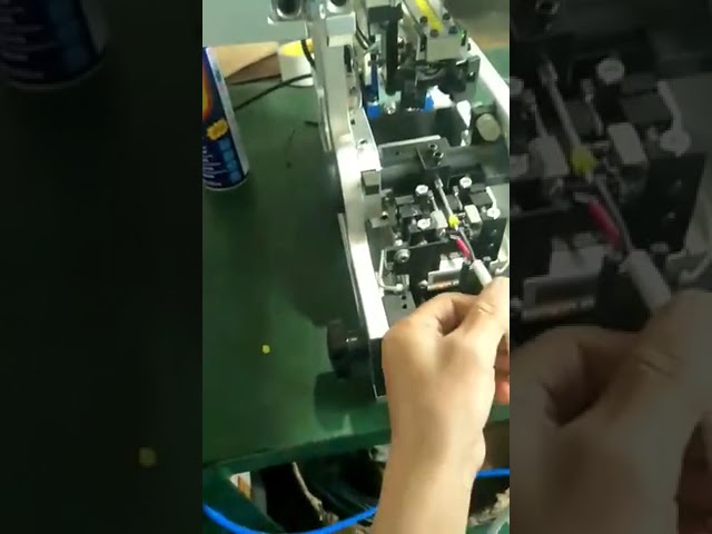 Mesin Automatik Pematerian Palam Kabel Kalis Air - Stripping, Crimping & Threading Wayar