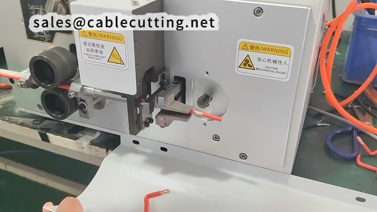 Mesin Pengupas & Pembengkok Kawat 6mm² Automatik - Demonstrasi Bentuk U & Bentuk Tersuai