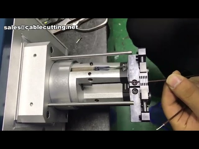 Mesin Penanggalkan Wayar Koaksial untuk Kabel Koaksial, Triaksial & Terlindung | Wire Stripper Automatik