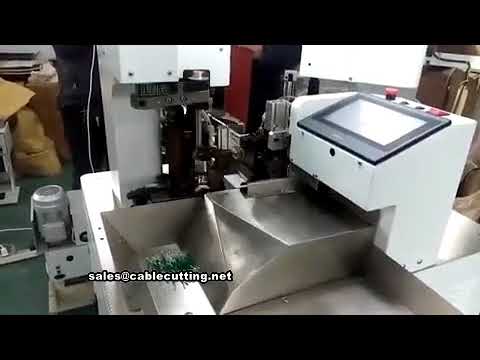 Mesin Crimping Terminal Dua Kepala Automatik Penuh untuk Wayar Pendek