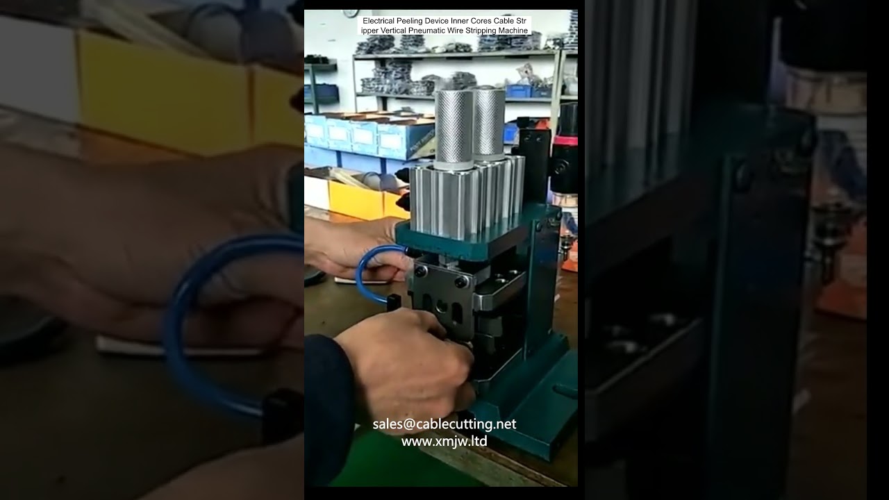 Mesin Penanggalkan Wayar Pneumatik Menegak - Kupas Teras Dalam Kabel Elektrik dengan Cekap