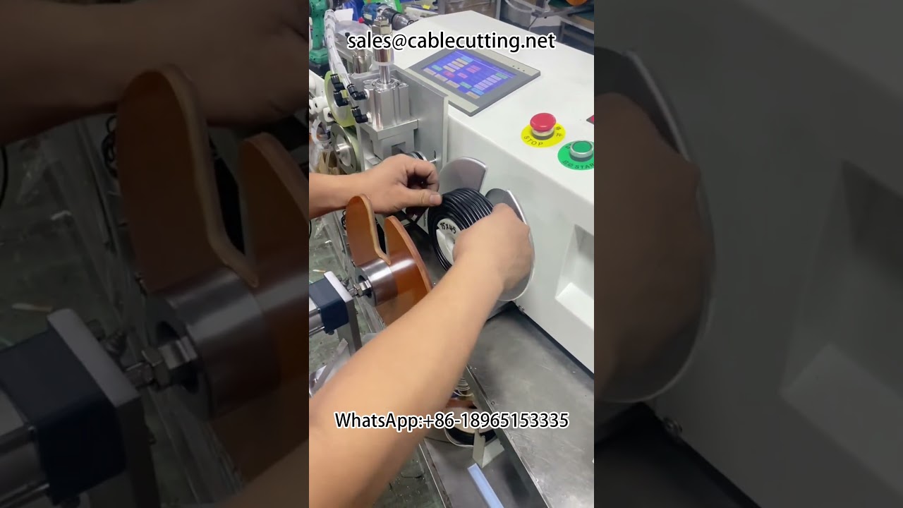 Mesin Pengira Meter, Penggulungan & Pengikat Automatik untuk Gegelung Besar – Peralatan Pemprosesan Abah-Abah Wayar