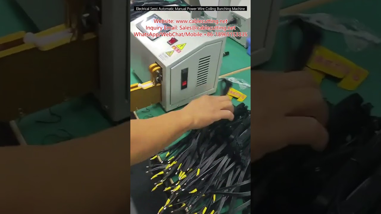 Mesin Penggulung dan Pengikat Wayar Semi Automatik Elektrik untuk Automasi Kilang