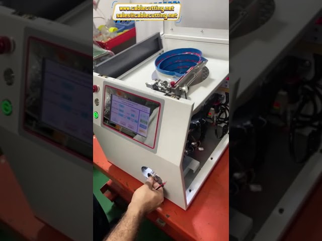 Mesin Stripping dan Crimping Terminal Ferrule | Pemotong Kawat & Crimping Insulasi Otomatis