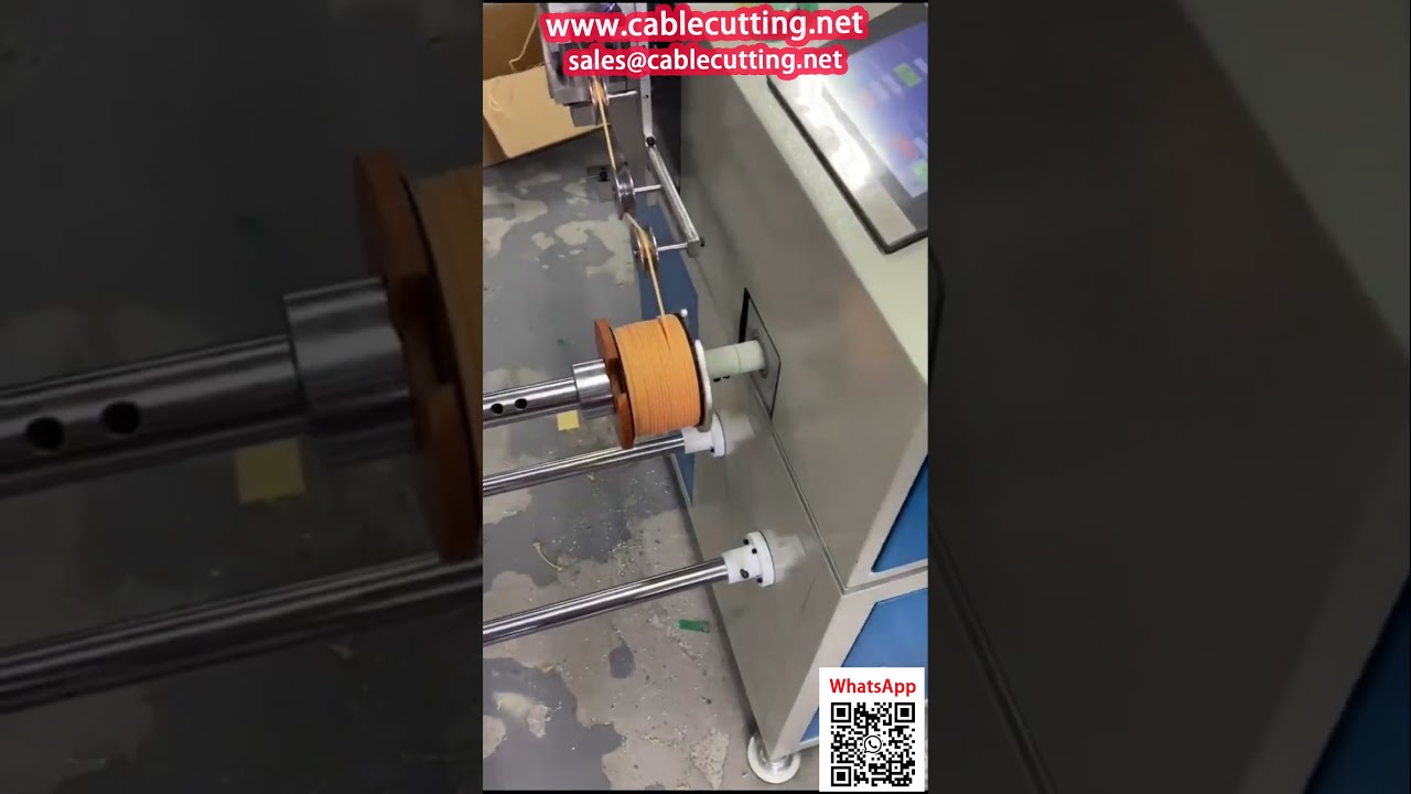 Mesin Penggulung Tali Kapas Tepat dengan Susunan Automatik dan Penghitung Meter