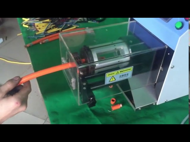 Mesin Penanggal Kabel Koaksial Semi Automatik – Tepat dan Cekap untuk Automasi Kilang