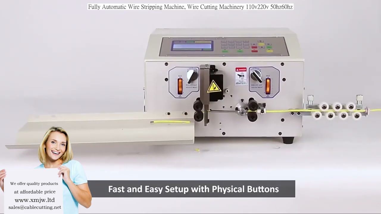 Mesin Penyarung Wayar Automatik Sepenuhnya | Mesin Pemotong Wayar 110V/220V 50Hz/60Hz