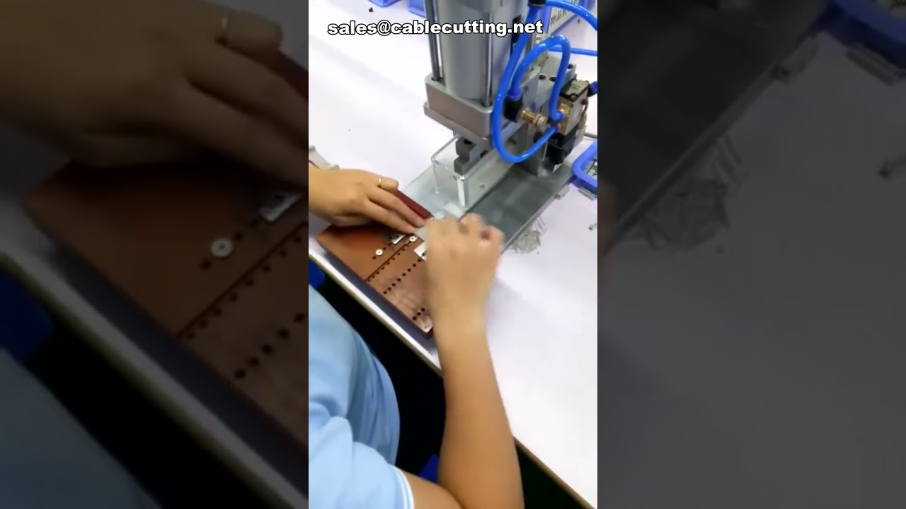 Mesin Crimping Terminal Pneumatik & Separa Automatik untuk Kabel Flat Ribbon IDC