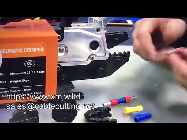 Mesin Crimping Pneumatik WPM 50m - Alat Terminal Kabel Lug, Prapenebat Paip & Pengeluaran Kabel