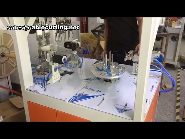 Mesin Penggulung dan Pengikat Kabel Automatik Bentuk O – Efisien untuk Pembungkusan