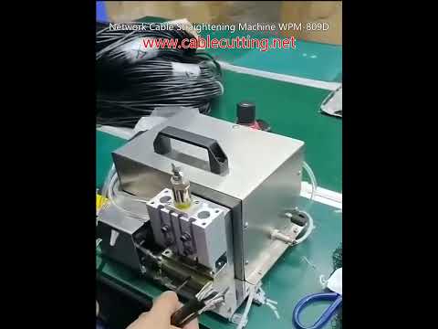 Penggulungan Wayar Perisai USB & Pelurusan Kabel Rangkaian Tepat dengan Mesin WPM-809D