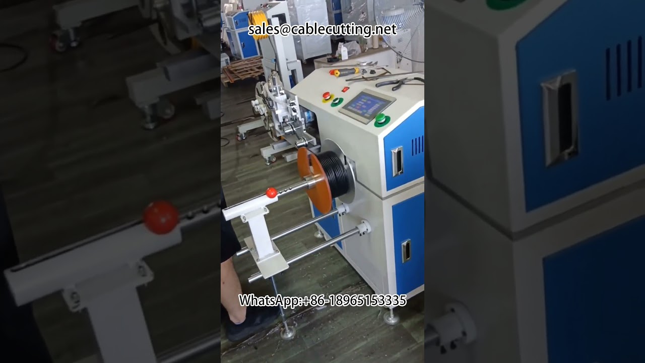 Mesin Penggulung Kabel & Wayar Automatik - Pemotong dan Penghitung Meter Tepat