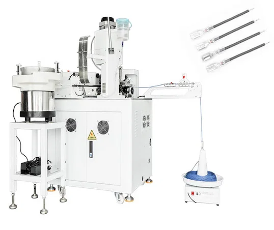 Auto Kabel Sleeve Insert Twist Tin Mesin - Mesin Kelim Wayar Automatik