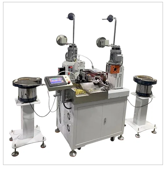 Auto Ganda-Head Vibrating Crimp Mesin