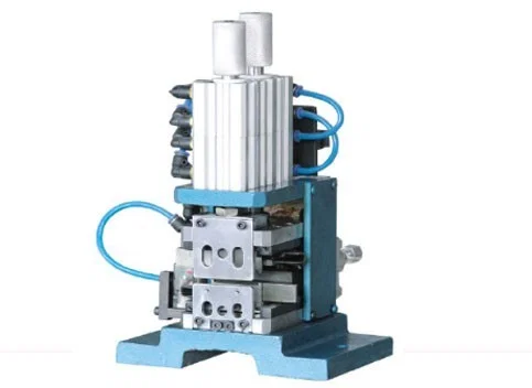 Vertical Pneumatik Mesin Penjalur Wayar WPM-4F - Mesin Berus Wayar Separuh Auto